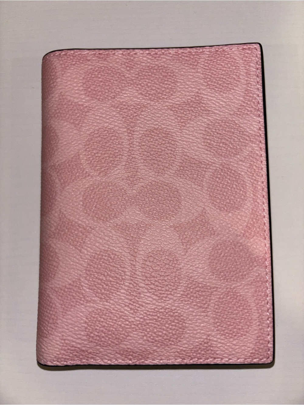 NWT Coach Powder Pink Passport Cover